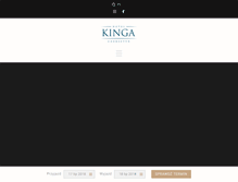 Tablet Screenshot of kingahotel.com